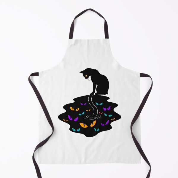 Item preview, Spooky Cat Glowing Eyes Silhouette Gothic Witchy designed and sold by chattsuede.