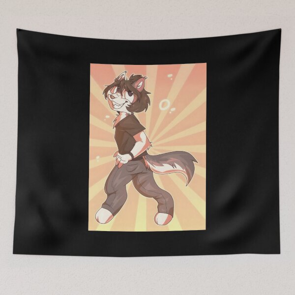 Item preview, Playful Wolf Character Illustration designed and sold by Fibi-studio.