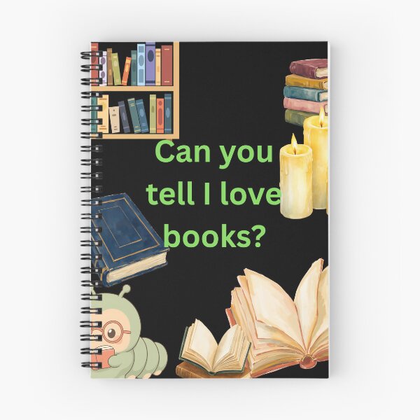 Item preview, Library Books and a Bookworm designed and sold by CurlyDoodle.