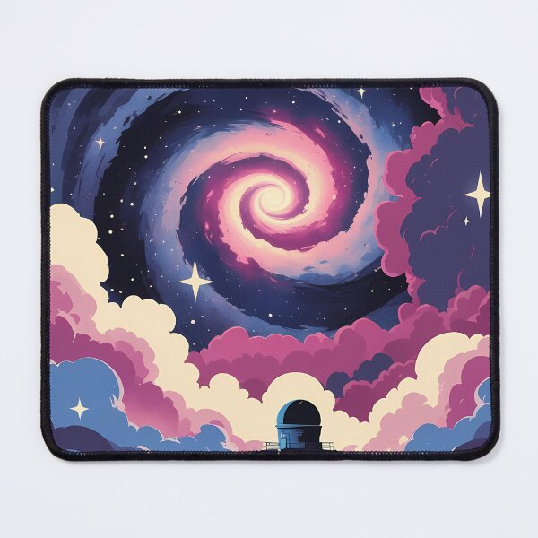 Item preview, Retro Galaxy Travel Poster - Deep Field Observatory Space Art designed and sold by Deep Field Prints.