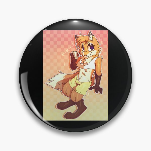 Item preview, Charming Fox Character with Coffee designed and sold by Fibi-studio.