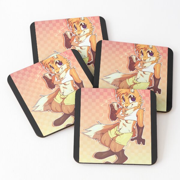 Item preview, Charming Fox Character with Coffee designed and sold by Fibi-studio.