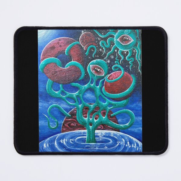 Item preview, "Alien Devours Planets" Acrylic on canvas designed and sold by Desorbitarte.