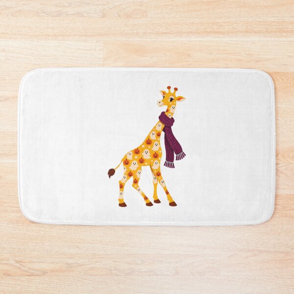 Item preview, Halloween Giraffe Scarf Ghost Pattern Autumn Teacher designed and sold by chattsuede.