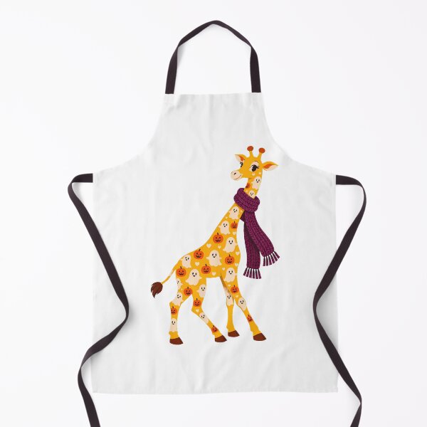 Item preview, Halloween Giraffe Scarf Ghost Pattern Autumn Teacher designed and sold by chattsuede.