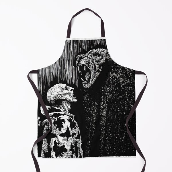 Item preview, Primal Fear Woodcut: Man and Roaring Beast designed and sold by POVAD.