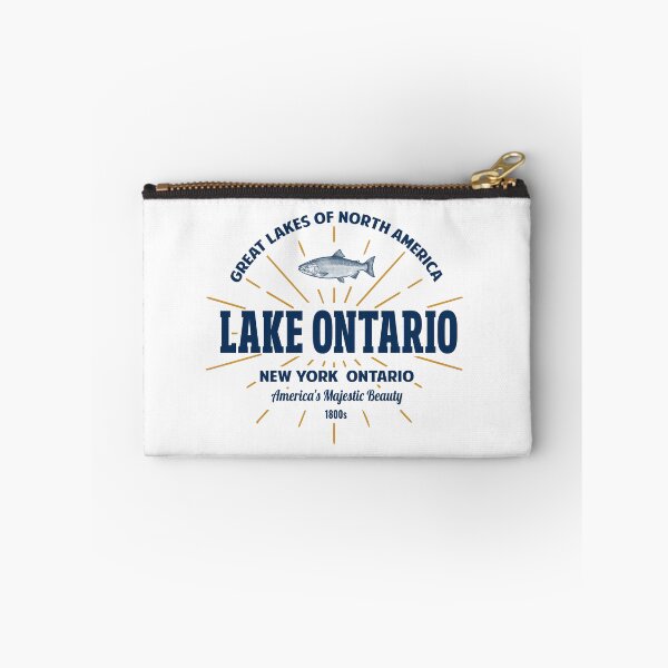 Item preview, Lake Ontario Vintage Badge Great Lakes Fishing Design designed and sold by ArtofDari.