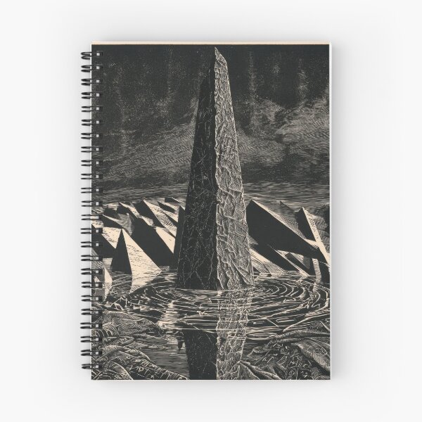 Item preview, Dramatic Obelisk: Cosmic Dark Surreal Landscape designed and sold by POVAD.