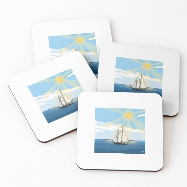 Item preview, Sailboat on The Sea designed and sold by PopPucks.