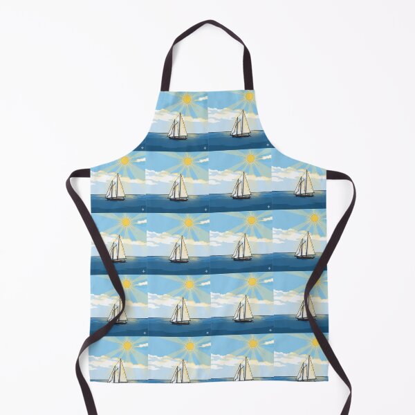 Item preview, Sailboat on The Sea designed and sold by PopPucks.