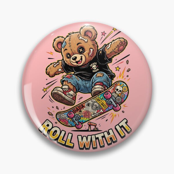 Item preview, Spooky Cute Skater Bear designed and sold by bolguzart.