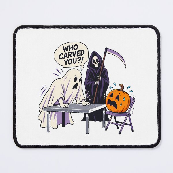 Item preview, Halloween Interrogation Pumpkin Reaper True Crime designed and sold by chattsuede.