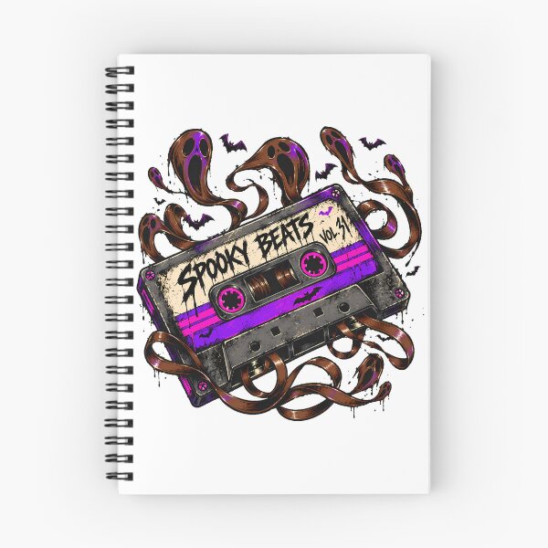 Item preview, Ghost Cassette Haunted Mixtape Bats Halloween DJ designed and sold by chattsuede.