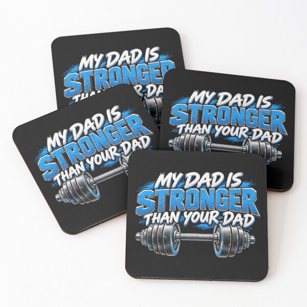 Item preview, My Dad Is Stronger Than Your Dad Funny Weightlifting Dad Gym Father Humor designed and sold by 76Valeria.