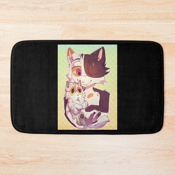 Item preview, Cute Cat and Kitten Embrace Illustration designed and sold by Fibi-studio.