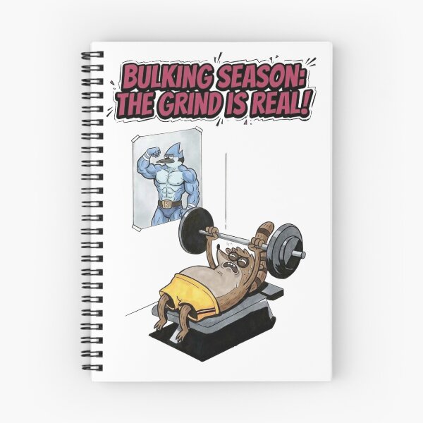 Item preview, Funny Gym Bulking Season Raccoon Weightlifting Art designed and sold by FreakToons.