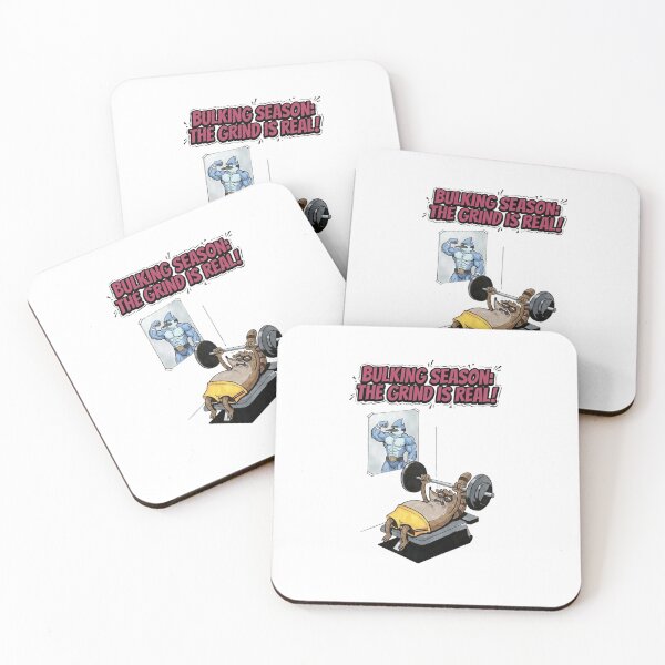 Item preview, Funny Gym Bulking Season Raccoon Weightlifting Art designed and sold by FreakToons.