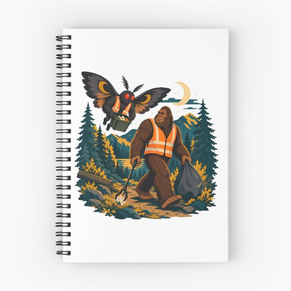 Item preview, Cryptid Patrol Forest Trash Pickup Hiker Campers designed and sold by chattsuede.