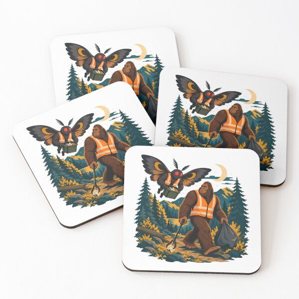 Item preview, Cryptid Patrol Forest Trash Pickup Hiker Campers designed and sold by chattsuede.