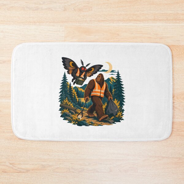 Item preview, Cryptid Patrol Forest Trash Pickup Hiker Campers designed and sold by chattsuede.