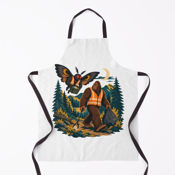 Item preview, Cryptid Patrol Forest Trash Pickup Hiker Campers designed and sold by chattsuede.