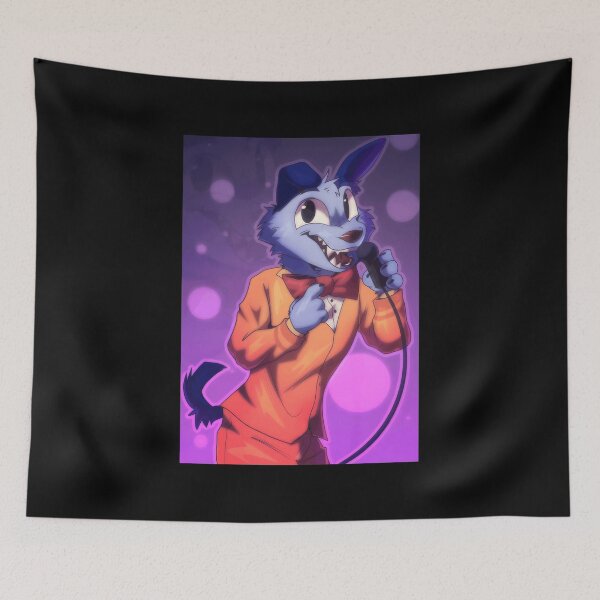 Item preview, Dapper Singing Blue Wolf Character designed and sold by Fibi-studio.