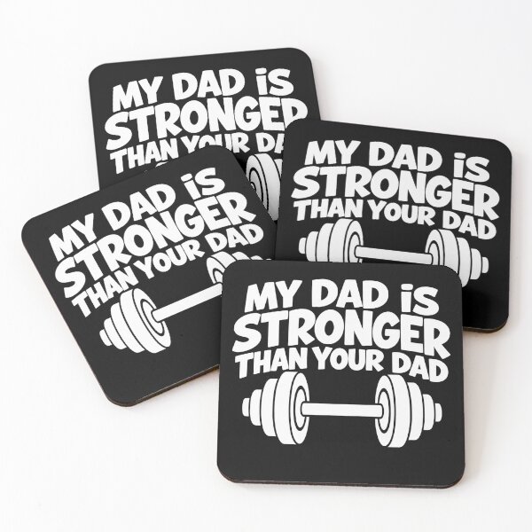Item preview, My Dad Is Stronger Than Your Dad Funny Weightlifting Dad Gym Father Humor designed and sold by 76Valeria.