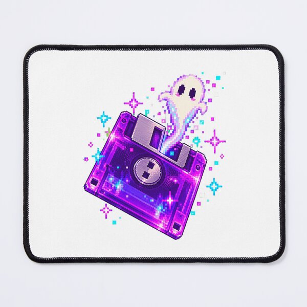 Item preview, Vaporwave Ghost Pixel Floppy Diskette Coder designed and sold by chattsuede.