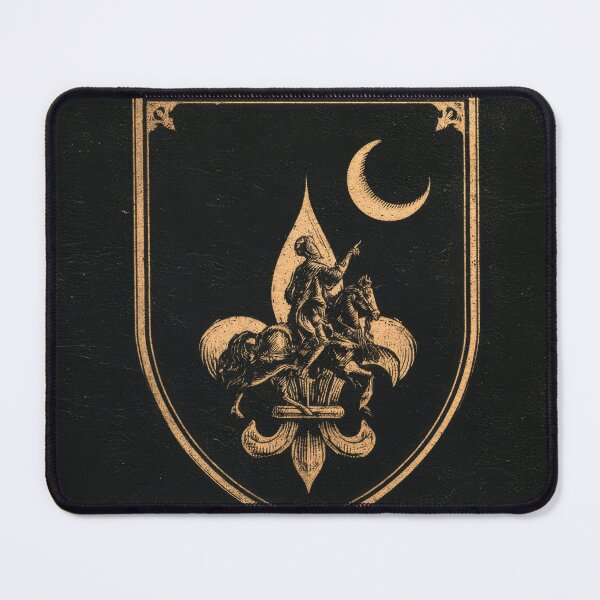 Item preview, Golden Knight Fleur-de-lis Crescent Moon Emblem designed and sold by POVAD.