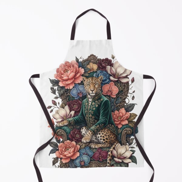 Item preview, Leopard Sitting on a Floral Throne  designed and sold by ImageryLoom.