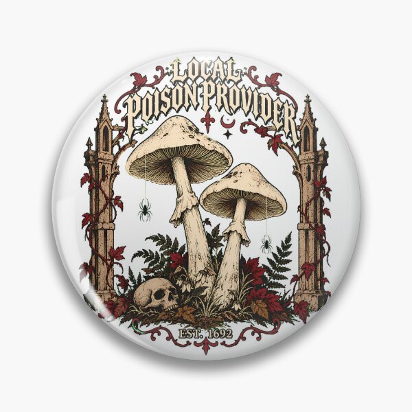 Item preview, Poison Provider Mushroom Skull Gothic Witch designed and sold by chattsuede.