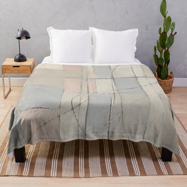 Aperçu de l'œuvre Neutral Geometric Line Abstract in Soft Beige and Blush créée et vendue par GutyzDesignsES.