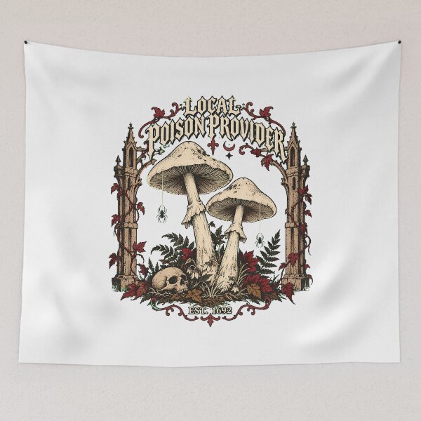 Item preview, Poison Provider Mushroom Skull Gothic Witch designed and sold by chattsuede.
