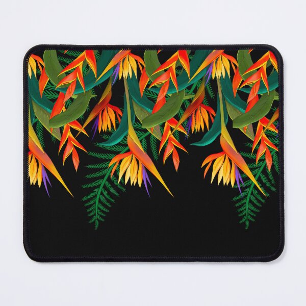 Item preview, Tropical Heliconia Floral Border Design designed and sold by Vellduria.