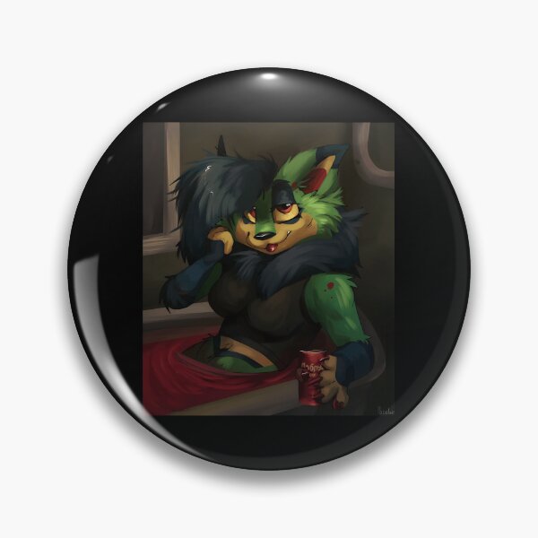 Item preview, Charming Green Furry Character with Bold Style designed and sold by Fibi-studio.