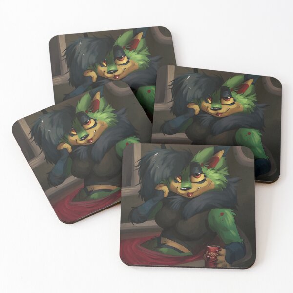 Item preview, Charming Green Furry Character with Bold Style designed and sold by Fibi-studio.