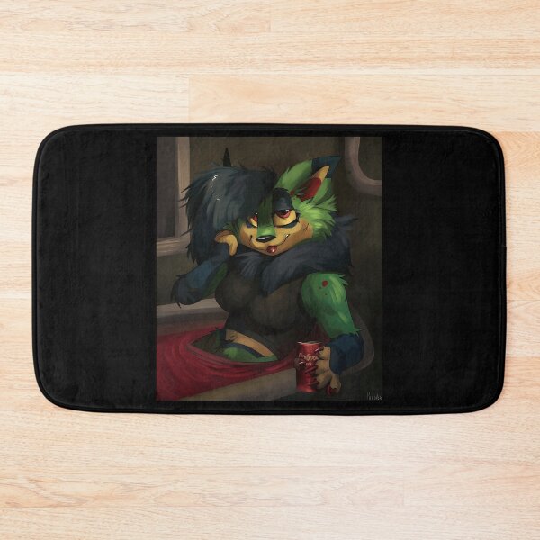 Item preview, Charming Green Furry Character with Bold Style designed and sold by Fibi-studio.