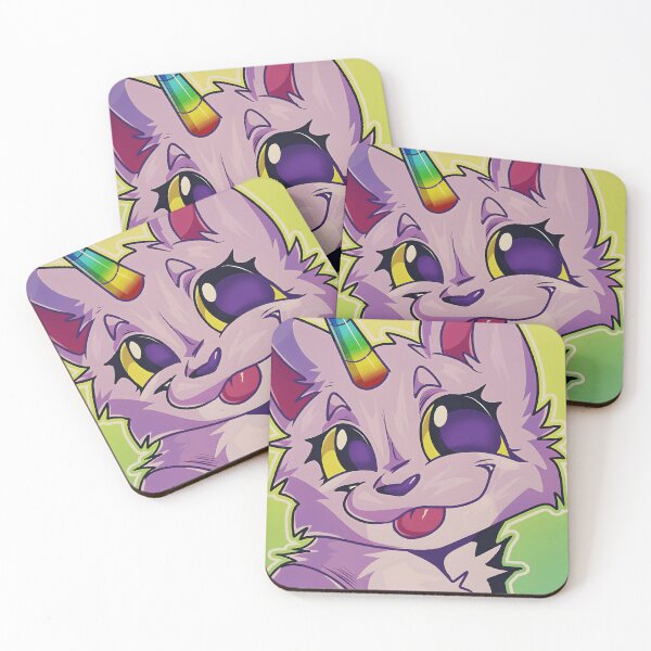 Item preview, Whimsical Unicorn Cat Character Art designed and sold by Fibi-studio.