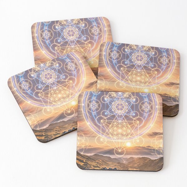 Item preview, Glowing Radiant Sacred Geometry Mountain Sunrise | Monkeybusiness designed and sold by monkeybusiness.pt.