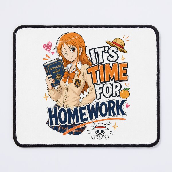 Item preview, It’s Time for Homework – Anime Study Design designed and sold by Smart-ish Studio.