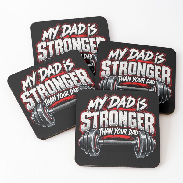 Item preview, My Dad Is Stronger Than Your Dad Funny Weightlifting Dad Gym Father Humor designed and sold by 76Valeria.