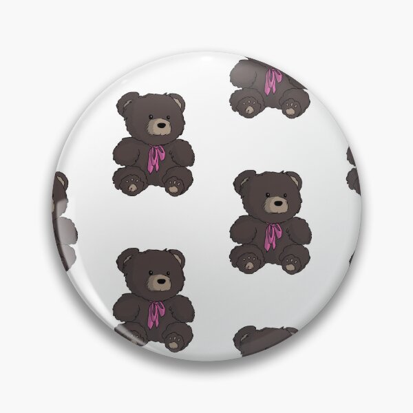 Item preview, Stuffed Bear with Bow (Pink) designed and sold by pinkcactus34.