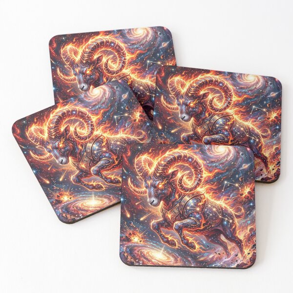 Item preview, Aries Zodiac Sign | Cosmic Fantasy Art designed and sold by Artsy Universe.