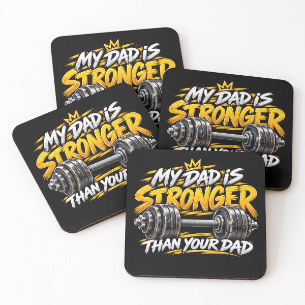 Item preview, My Dad Is Stronger Than Your Dad Funny Weightlifting Dad Gym Father Humor designed and sold by 76Valeria.