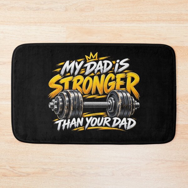 Item preview, My Dad Is Stronger Than Your Dad Funny Weightlifting Dad Gym Father Humor designed and sold by 76Valeria.