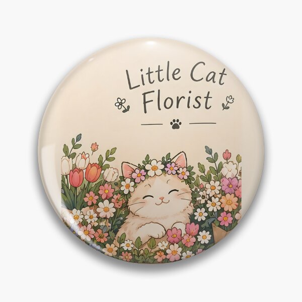 Item preview, Little Cat Florist – Cat Surrounded by Flowers designed and sold by KWW SHOP.