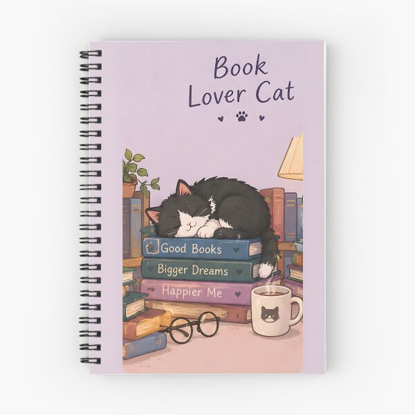 Item preview, Book Lover Cat – Cat Among Books Design designed and sold by KWW SHOP.