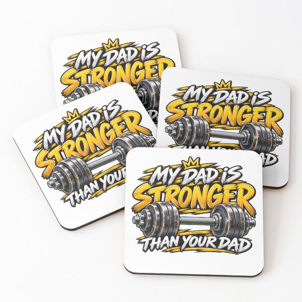 Item preview, My Dad Is Stronger Than Your Dad Funny Weightlifting Dad Gym Father Humor designed and sold by 76Valeria.
