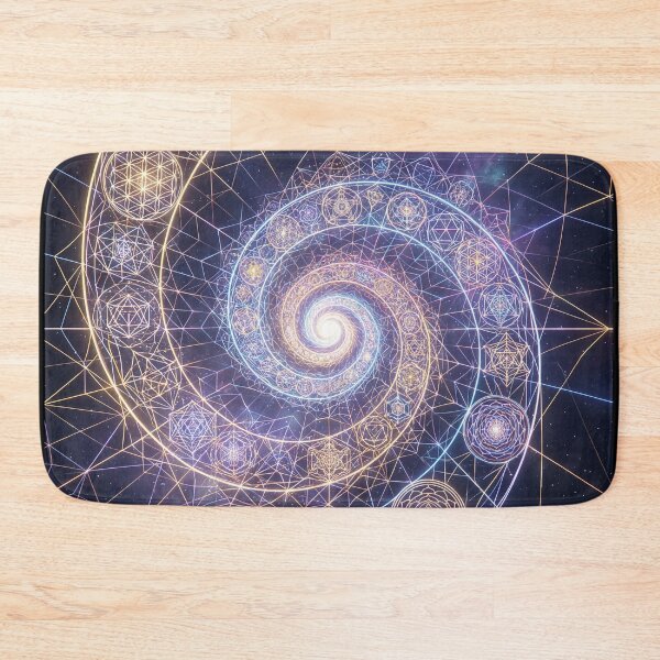 Item preview, Glowing Golden Fibonacci Spiral Cosmic Geometry | Monkeybusiness designed and sold by monkeybusiness.pt.
