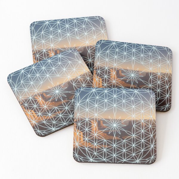 Item preview, Glowing Flower of Life Canyon Sunset | Monkeybusiness designed and sold by monkeybusiness.pt.